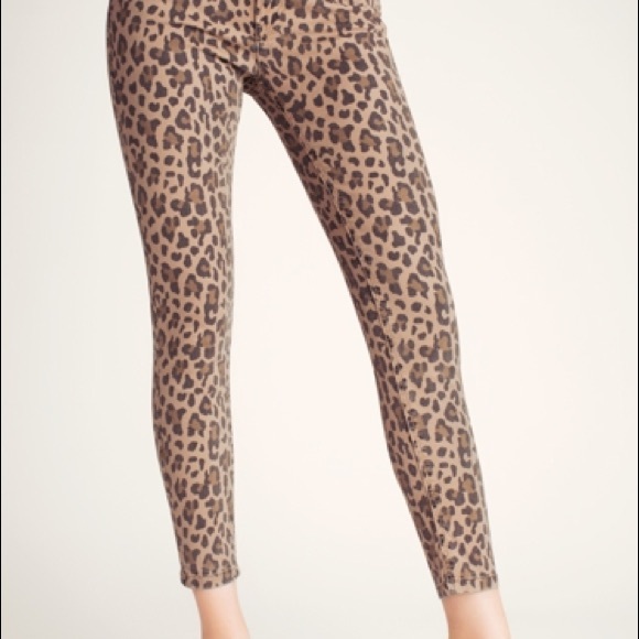 Kensie sandstone Leopard Jeans Sz 6 - Picture 2 of 5